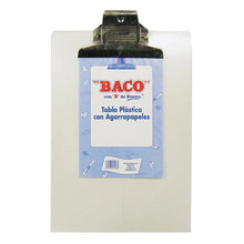 TABLA PLASTICO TRANSP. CARTA - BACO - vista lateral