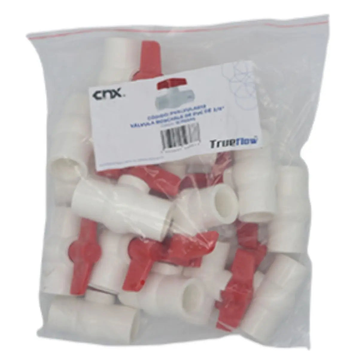 Valvula PVC Roscable 2" CNX Plomeria - CNX - vista lateral