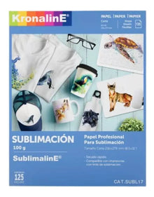 250 Hojas Papel Sublimacion Carta Sublimar Subl17 Kronaline - Kronaline - detalle