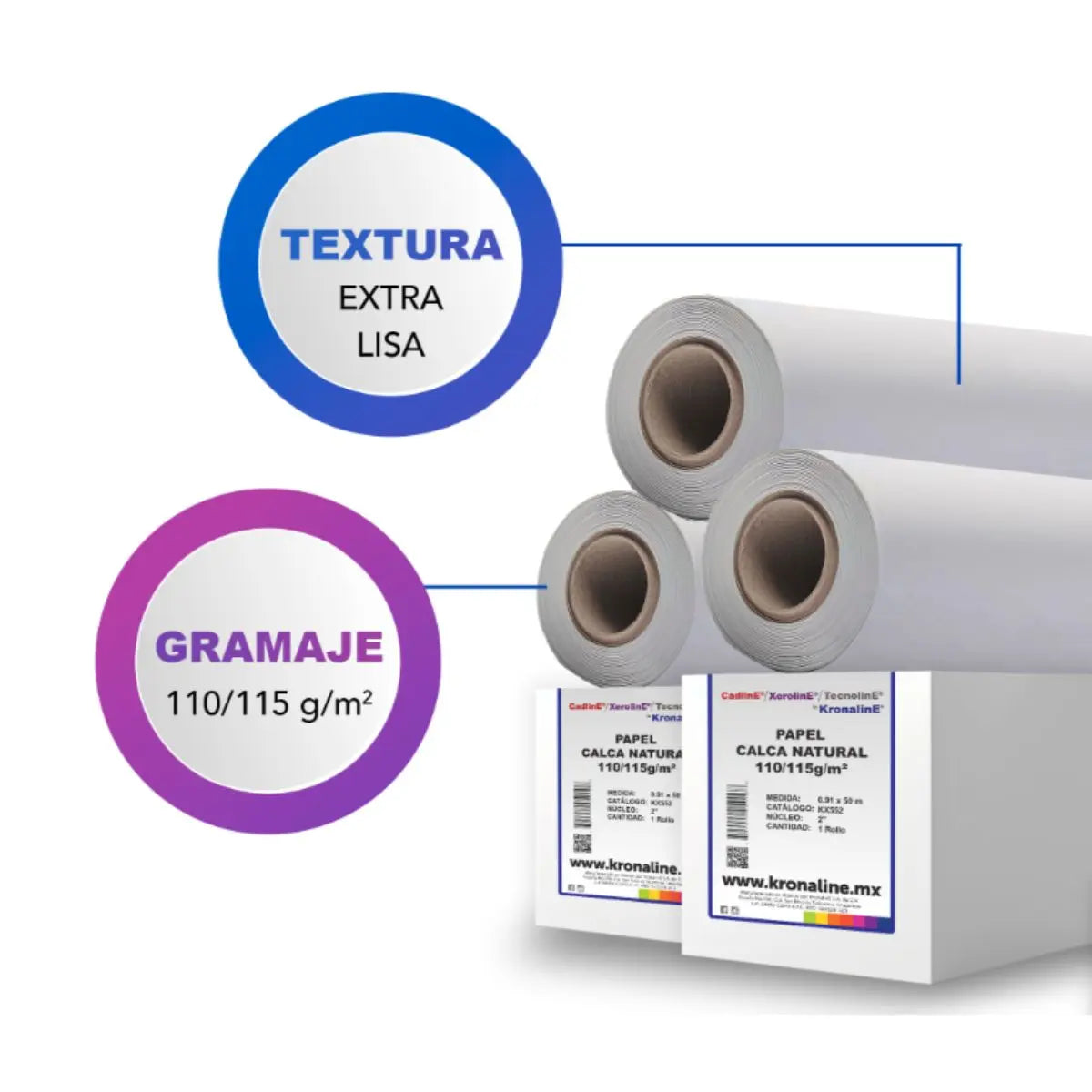 Papel Calca Albanene Natural 110/115gn3 Kronaline Kx558 - Kronaline - accesorios