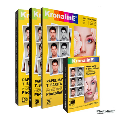 Papel Fotografico Barita Mate Kronaline Pb050 50 Hojas c/u 3 PIEZA - Kronaline - empaque