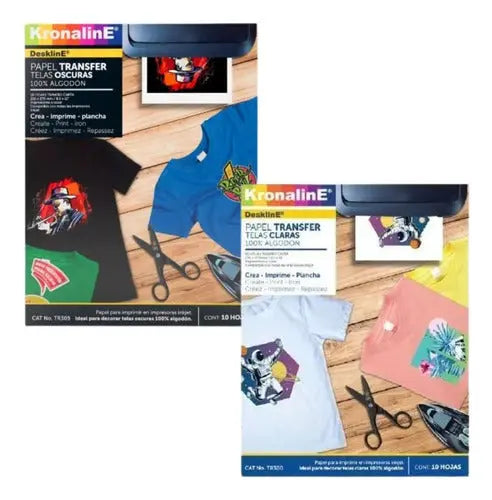Papel Transfer Kronaline Carta 1 Claro + 1 Obscuro - Kronaline