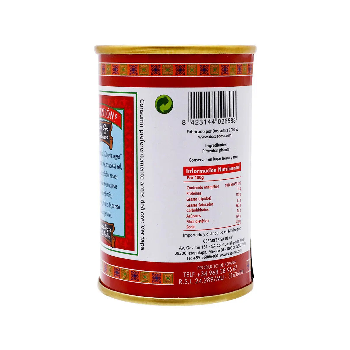 Pimentón Puro Dulce 90g - Coveme - accesorios