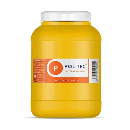 Pintura Acrílica De 1000 ml Elegir Color AMARILLO MEDIO 318 - Rodin