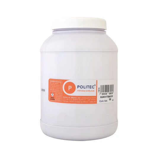 Pintura Acrílica De 1000 ml Elegir Color BLANCO DE TITANIO 301 - Rodin