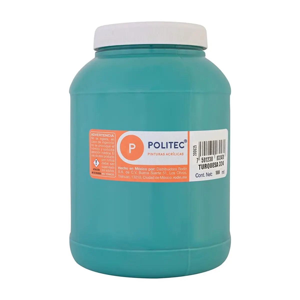 Pintura Acrílica De 1000 ml Elegir Color TURQUESA 324 - Rodin