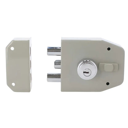 Cerradura Sobreponer Pintado Gris Reversible S1000P Tover - Tover - empaque