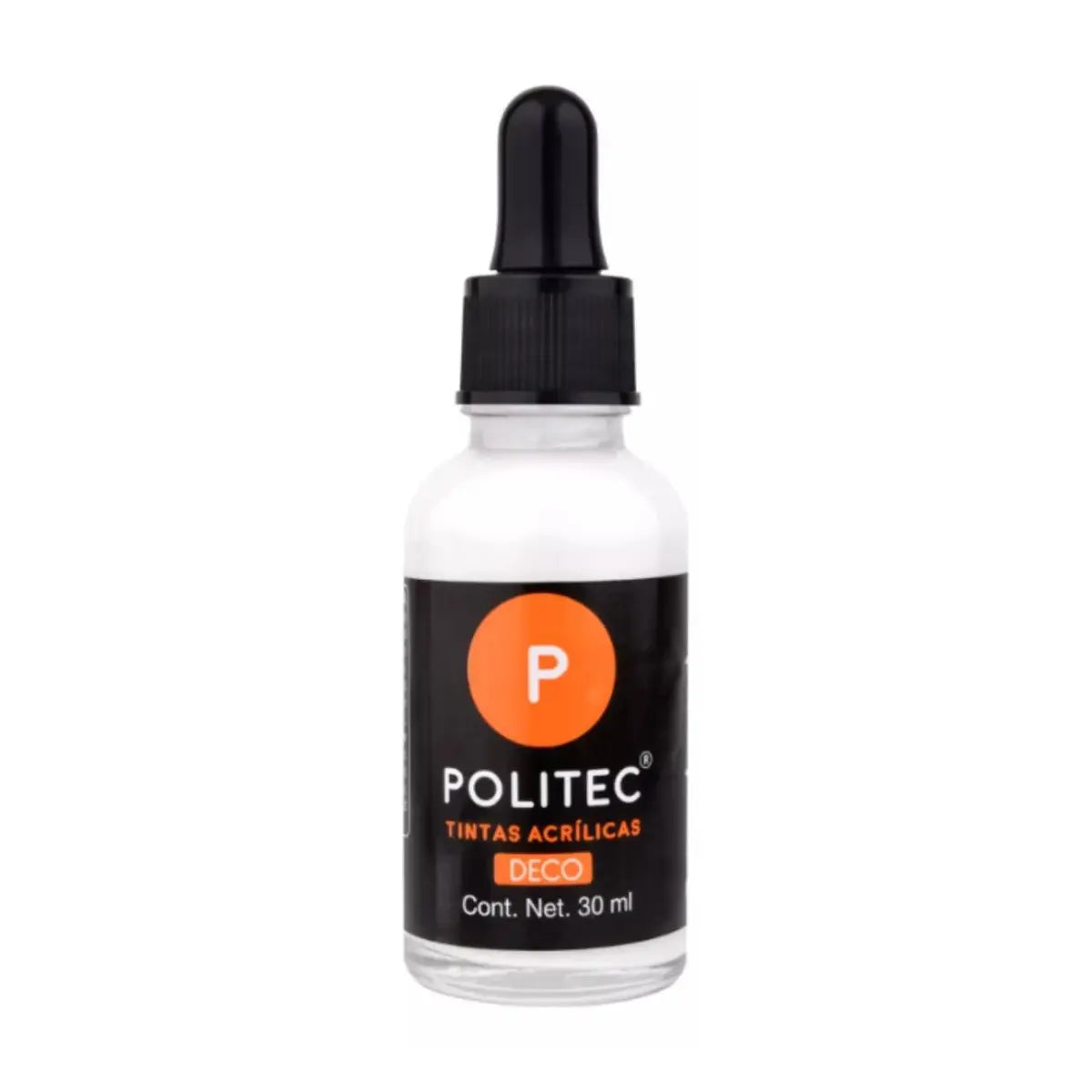POLITEC - TINTA ACRILICA CON GOTERO DECO 30 ML BLANCO DE TITANIO 301 / 30 ml - Politec