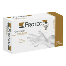 CAJA C/100 GUANTES EXPLORACION PROTEC VINILO STRETCH SIN TALCO GRANDE - PROTEC