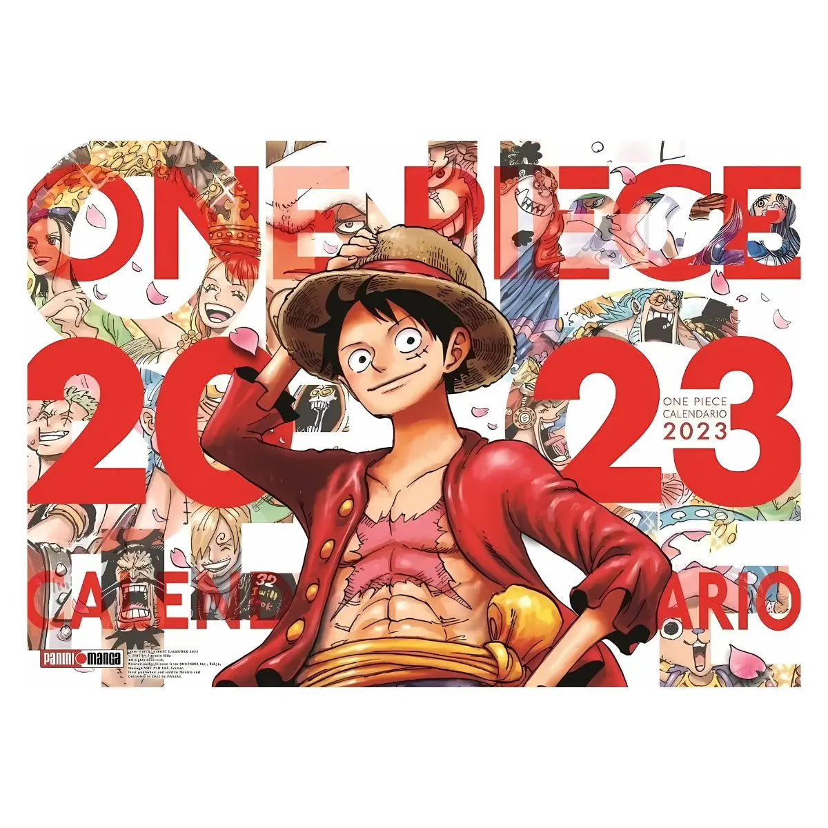 Calendario y agenda One Piece Panini 2023 - Panini - vista trasera