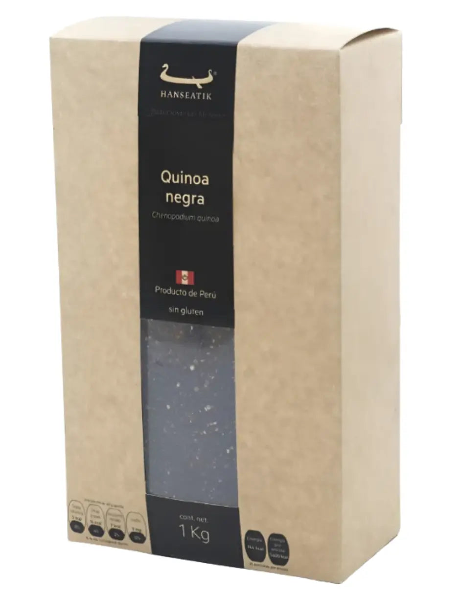 Quinoa Negra Sin Gluten 1kg Hanseatik - Hanseatik