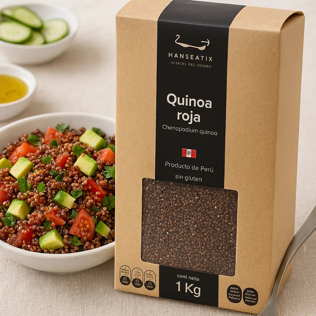 1kg Quinoa Roja Sin Glutten Hanseatik - Hanseatik - vista lateral