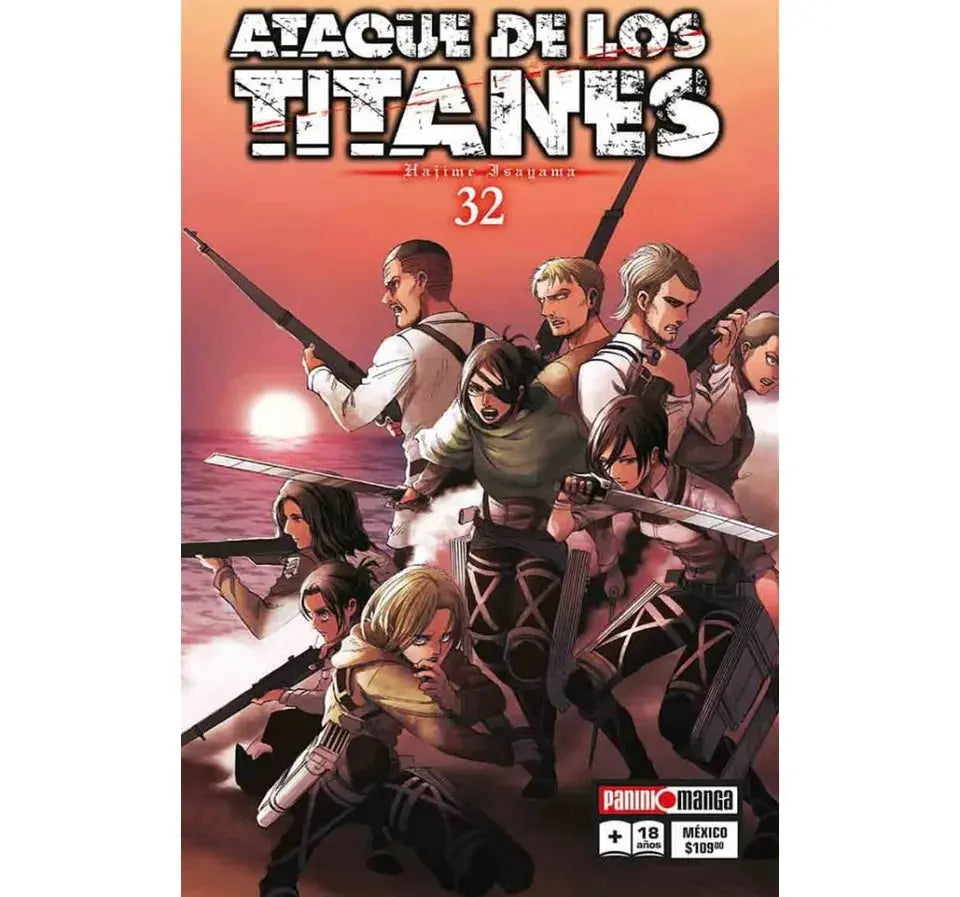 Ataque De Los Titanes Manga Panini Anime Tomo A Elegir N°32 - Cuanda