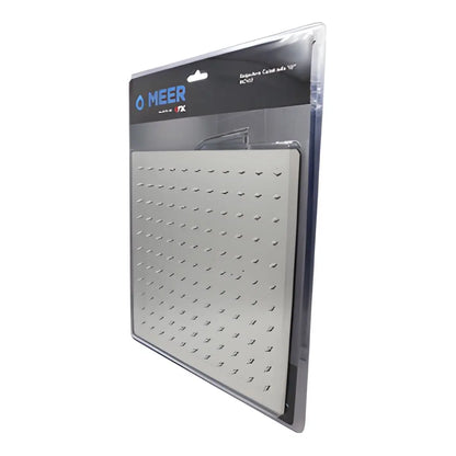 Regadera Cuadrada 10" Acero Inoxidable Meer Sistema Anti-sarro - CNX - vista lateral