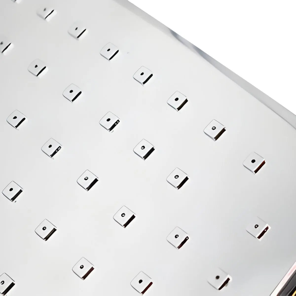 Regadera Cuadrada 8.6” Boton Limpieza Meer Cromada - CNX - empaque