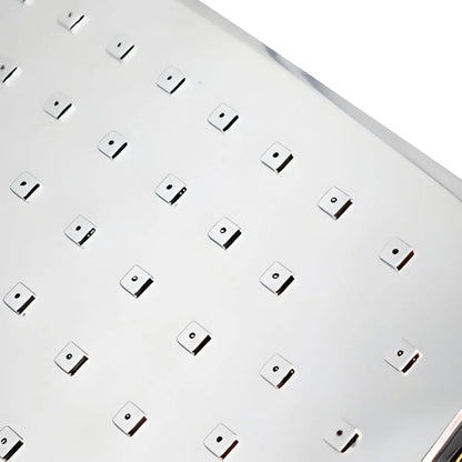 Regadera Cuadrada 8.6” Boton Limpieza Meer Cromada - CNX - empaque