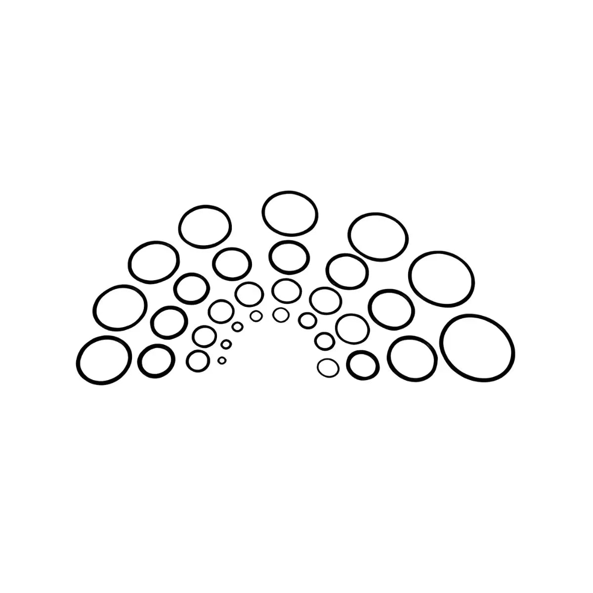 Juego Empaque O-ring Estándar Dogotuls 419 Pzs Rojo - Dogotuls