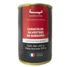 Escargots Caracol 4 Docenas Hanseatik Muy Grueso 400g Lata - Hanseatik
