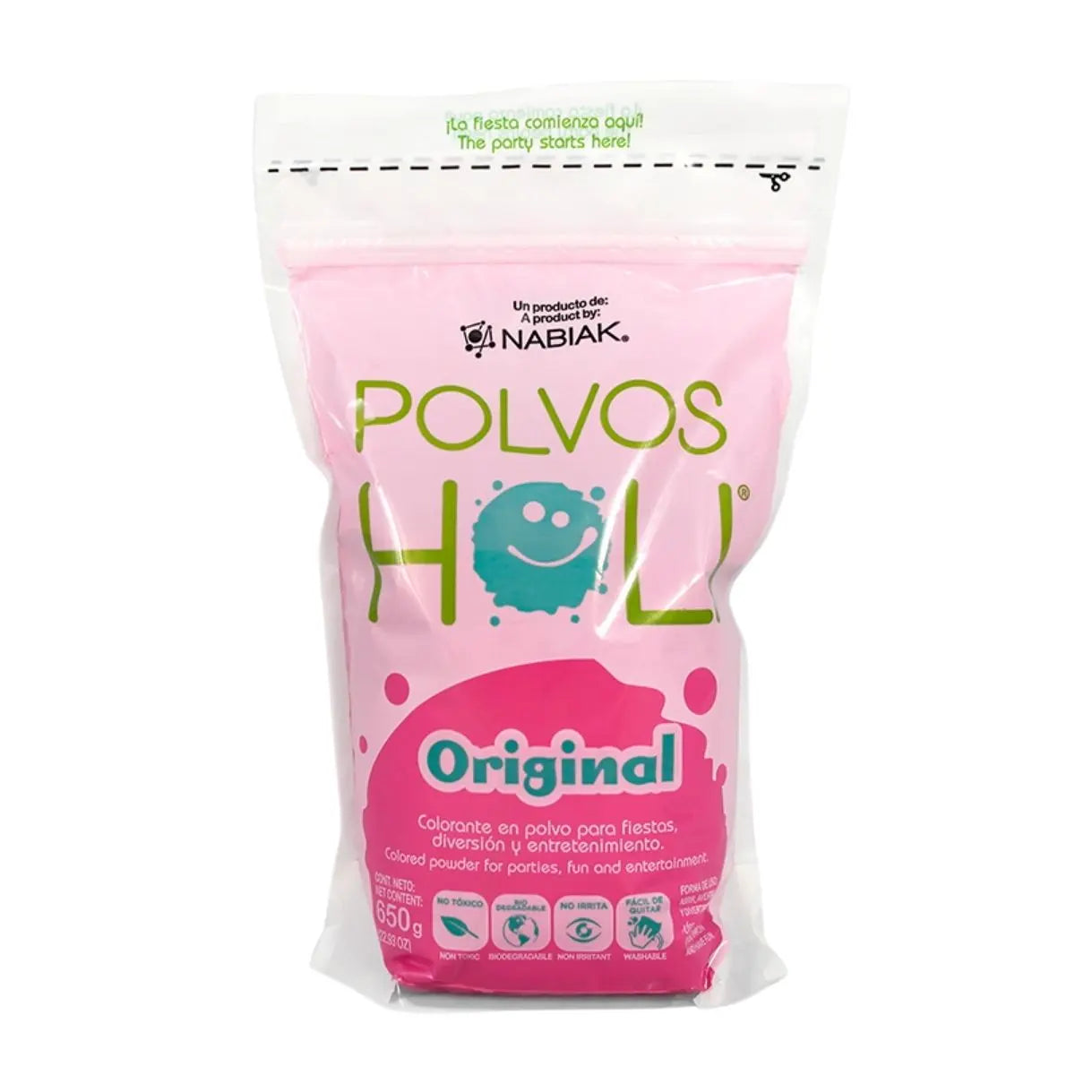 Polvos Holi Maxibolsa Original Rosa 650gr - Polvos Holi