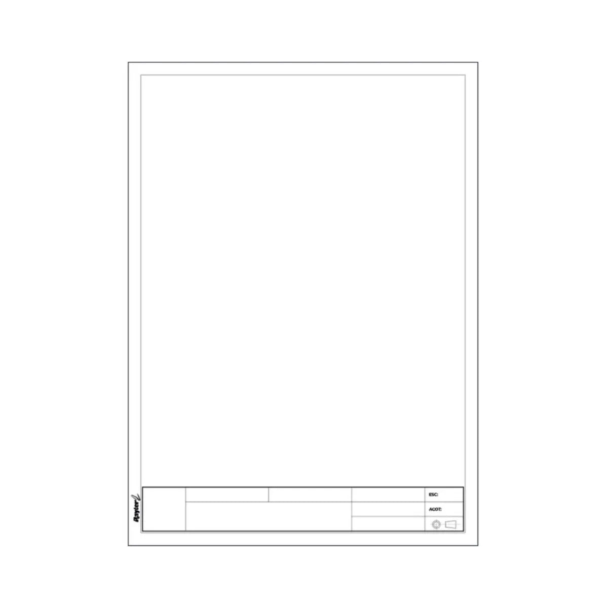 BLOCK A4 25 HJS CARTULINA KRAFT C/12 - Rayter - vista lateral