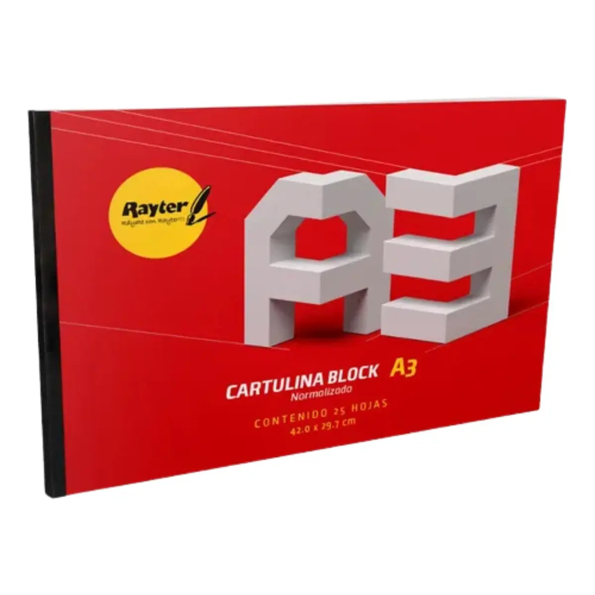 BLOCK A3 CARTULINA CON 25 HOJAS - Rayter - detalle