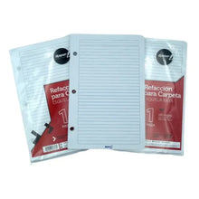 3 HOJA PARA CARPETA TAMAÃ‘O ESQUELA CON 100 HOJAS RAYA - Rayter