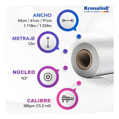Rollo Papel Arte Kronaline Art301 Textura Fuerte Algodón 0.61 x 12 m 3 PIEZA - Kronaline