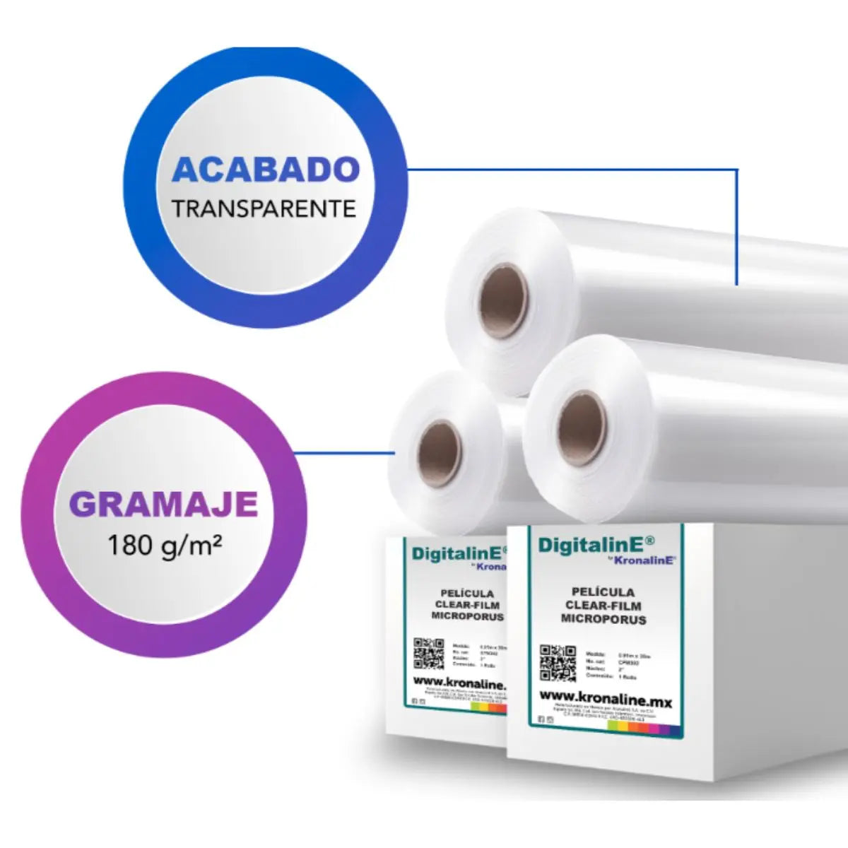 Rollo Pelicula Positivos Serigrafía Cfm301 Kronaline 180g - Kronaline - empaque