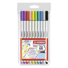10 Rotuladores Stabilo Pen 68 Brush Colores Punta Pincel - Stabilo - detalle
