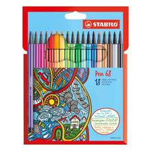18 Rotuladores Stabilo Pen 68 Marcadores Colores Surtidos - Stabilo - vista lateral