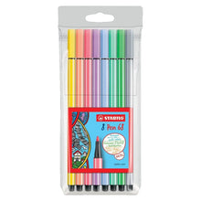 8 Rotuladores Stabilo Pen 68 Colores Pastel Marcador Escolar - Stabilo - detalle