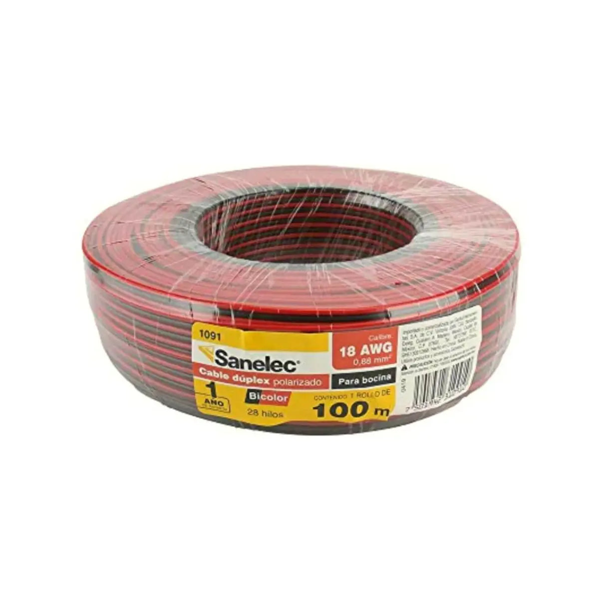 Cable p/bocina 22AWG bicolor Santul - Sanelec