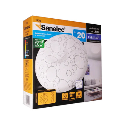 Plafón redondo 15W Palermo Sanelec - Sanelec - vista lateral