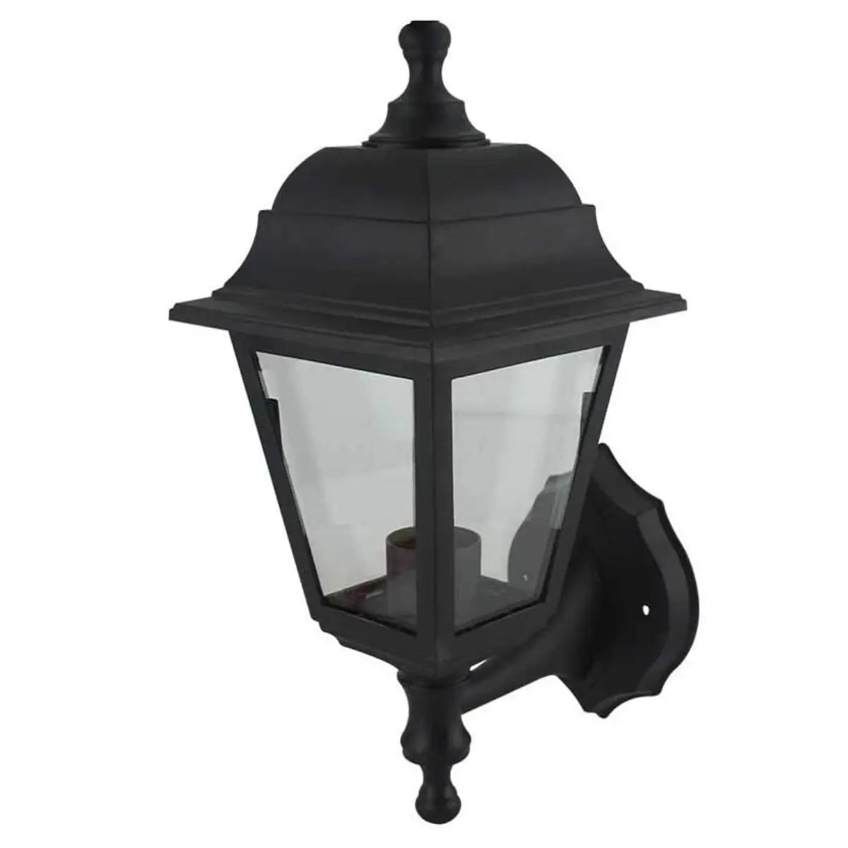 Farol de pared clásico negro - Sanelec - detalle