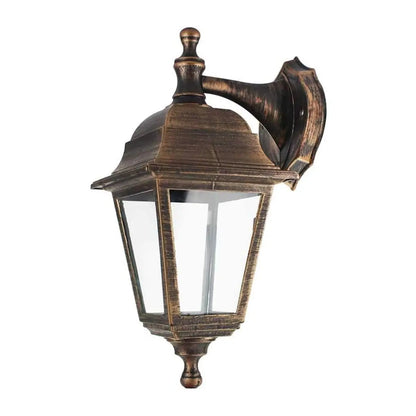 Farol de Pared Diseño Clasico Color Dorado Sanelec - Sanelec