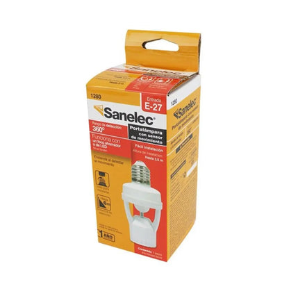 Portalámpara c/sensor movimien to Sanelec - Sanelec - detalle
