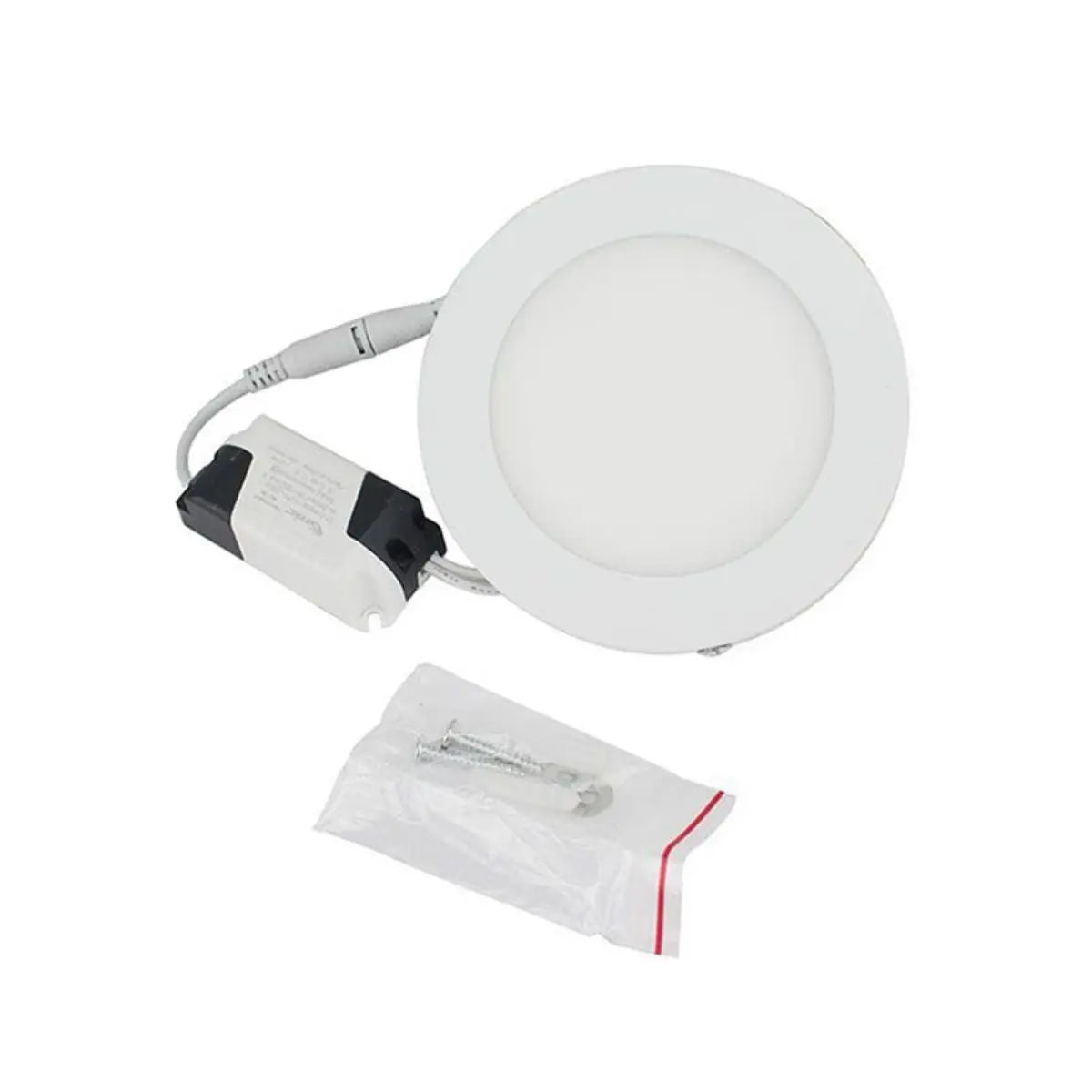 Luminario Lampara LED Techo Sanelec 6 W Luz Calida - Sanelec - vista lateral