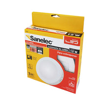 Lampara LED Circular Sanelec 1291 Luz Calida 12w 3 Piezas - Sanelec