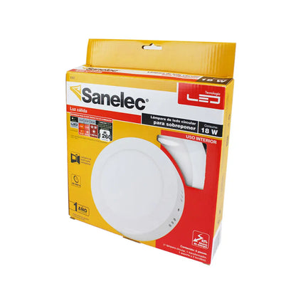 Lámpara Circular s/poner 18W Sanelec - Sanelec - vista lateral