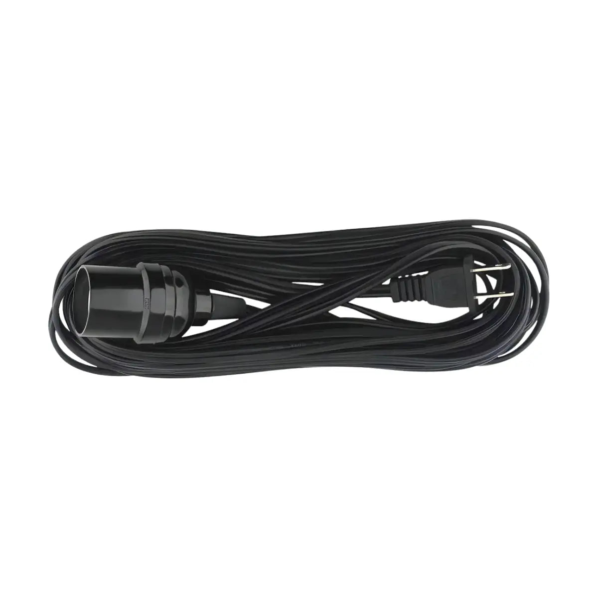Extensión Doméstica Portalámpara 8m Negra 2x18 - Sanelec - detalle