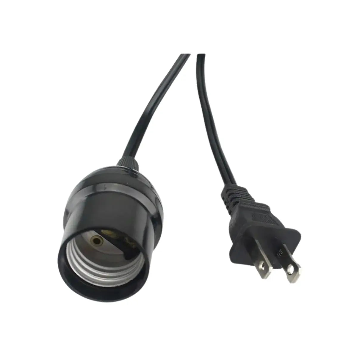 Extensión Doméstica Portalámpara 8m Negra 2x18 - Sanelec - vista lateral