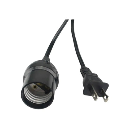 Extensión Doméstica Portalámpara 8m Negra 2x18 - Sanelec - vista lateral