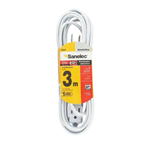 Extensión Domestica Sanelec 2401 3m Color Blanco 3Piezas - Sanelec - detalle