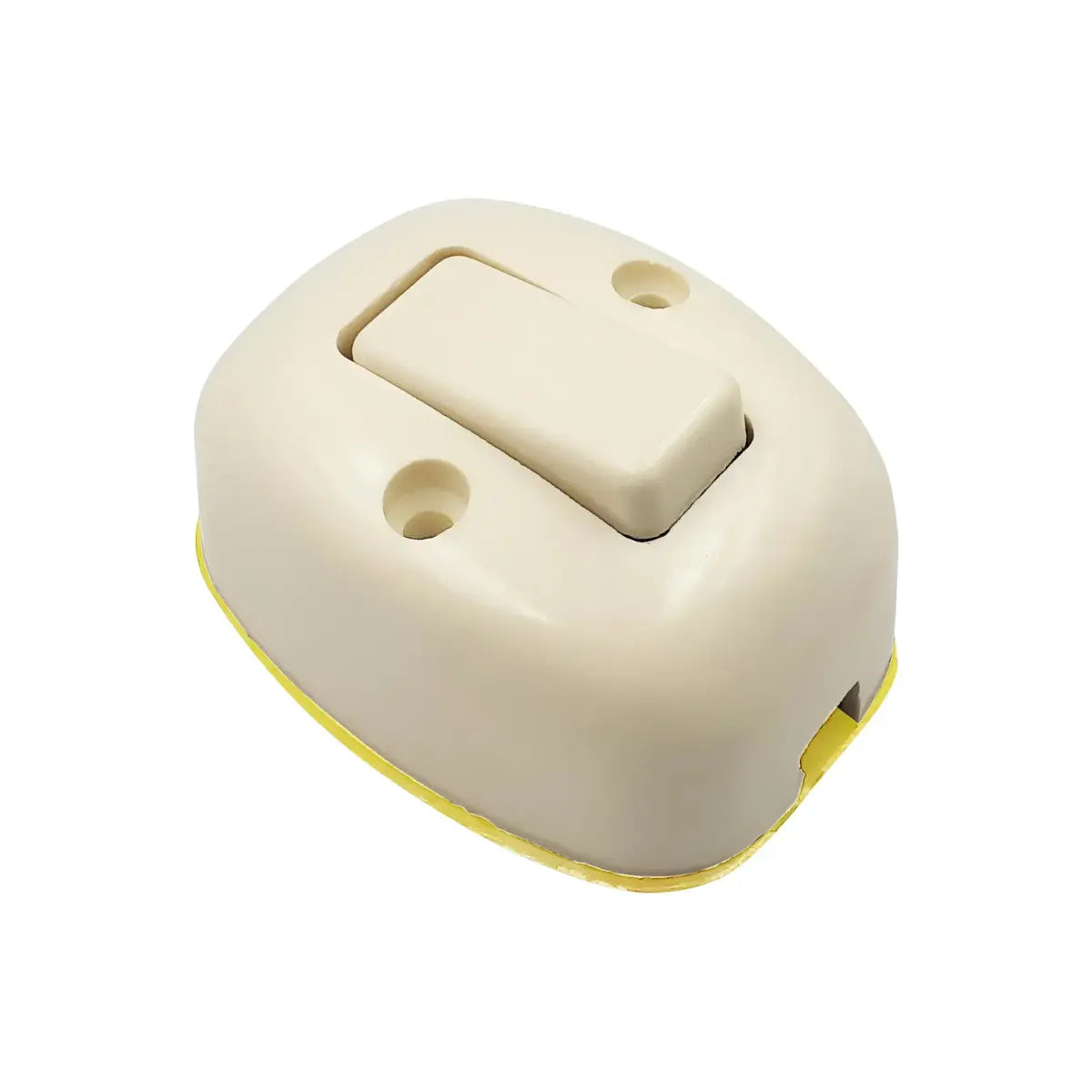 Apagador oval de superficie cl ásico granel Empaque con 10 pzs - Sanelec - vista lateral