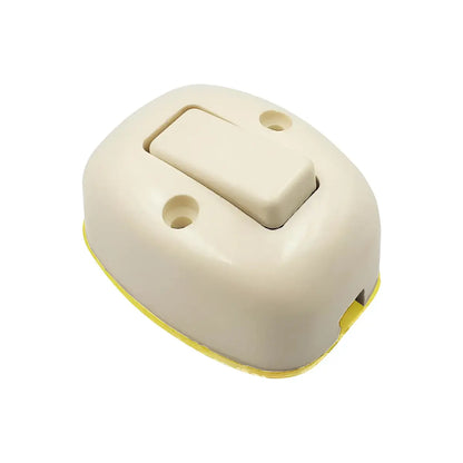 Apagador oval de superficie cl ásico granel Empaque con 10 pzs - Sanelec - vista lateral