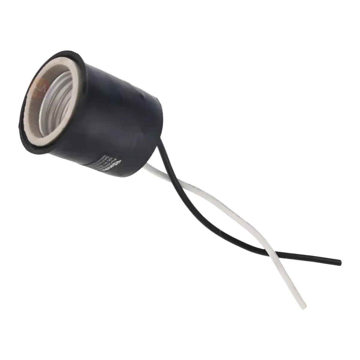 Socket Foco Sanelec Portalampara 2490 Negro Exterior 3 Piezas - Sanelec - empaque