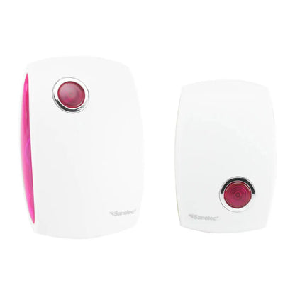 Timbre Inalámbrico A rosa Con Clavija Sanelec - Sanelec - vista lateral