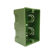 Caja Tipo Chalupa Plástica Verde 2x4 Sanelec - Sanelec