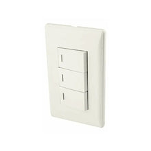 Placa Italia apagador triple   Caja con 12 pz Sanelec - Sanelec