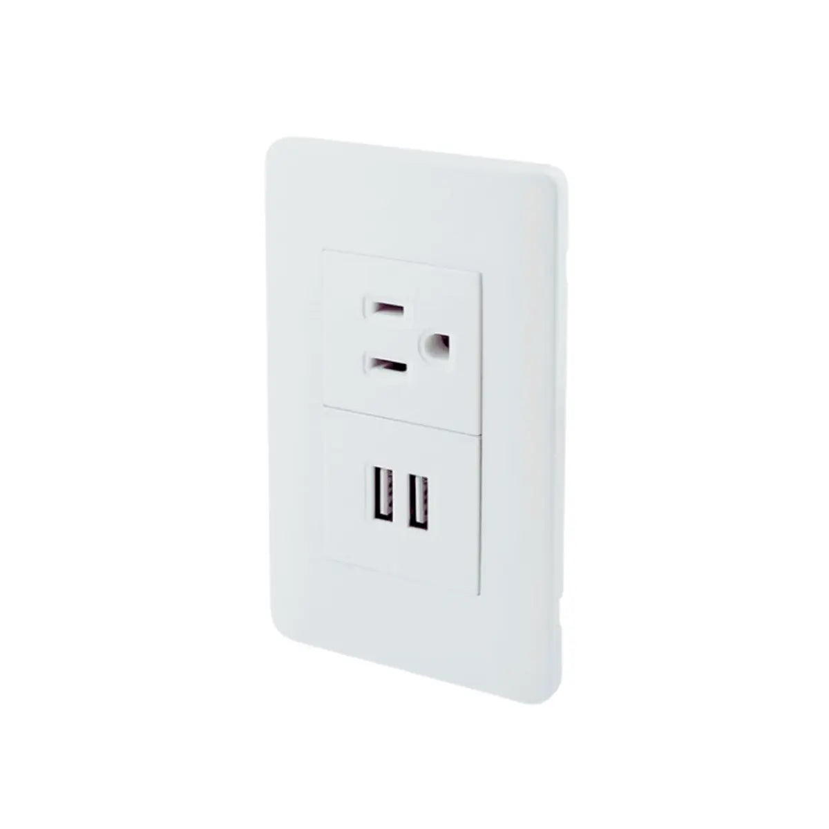 Contacto Aterrizado Sanelec Doble Puerto Usb 4466 Pared Blanco 12 Piezas - Sanelec - accesorios